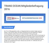Trans Ocean Mitgliederbefragung Online