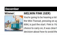 Melwin Fink - Segler des Monats Dezember